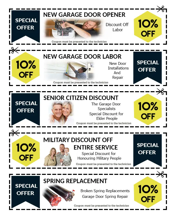 Garage Door And Opener Repairs Milwaukee, WI 262-298-0493 - coupons